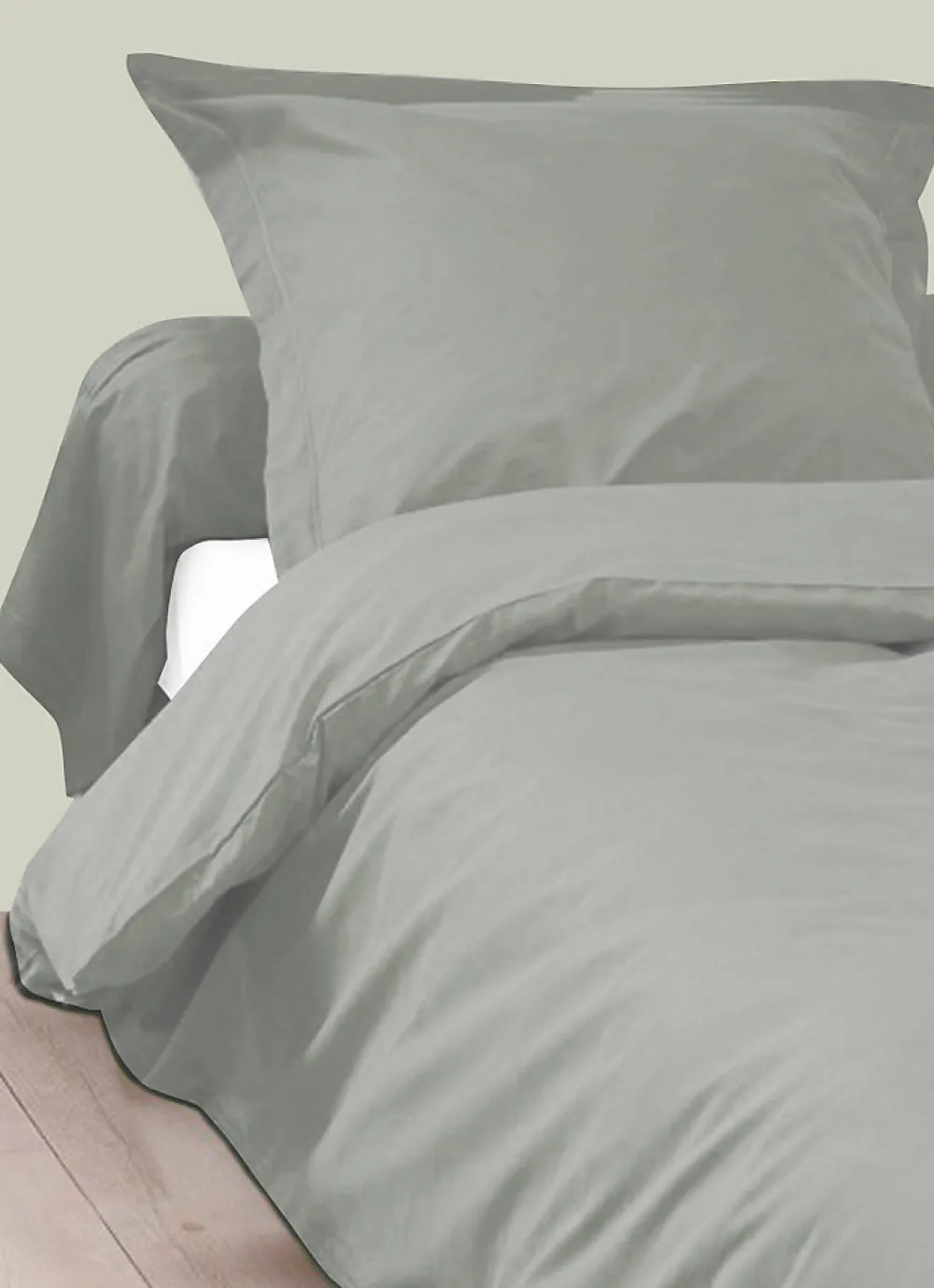 Housse de Couette Unie en 100 % Coton (200x200 cm - Gris Galet)>Tradilinge Hot