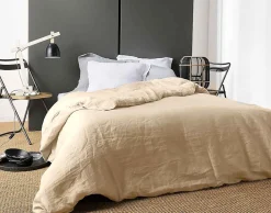 Housse de Couette Unie en Lin (240x220 cm - Ficelle)>Linder Best