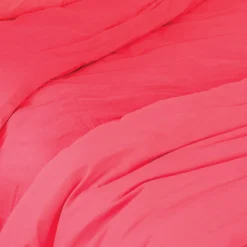 Housse de couette unie en coton Lavé (200x200 cm - Rouge)>Toison d'Or Online
