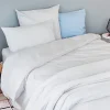 Toison d'Or Housse de couette unie en coton Lavé (200x200 cm - Gris Perle)* Housse De Couette