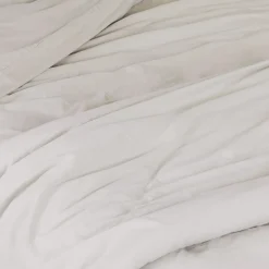 Housse de couette unie en coton Lavé (140x200 cm - Gris Galet)>Toison d'Or Sale