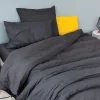 Housse de couette unie en coton Lavé (140x200 cm - Gris anthracite)>Toison d'Or Best
