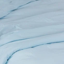 Toison d'Or Housse de couette unie en coton Lavé (200x200 cm - Bleu ciel)* Housse De Couette