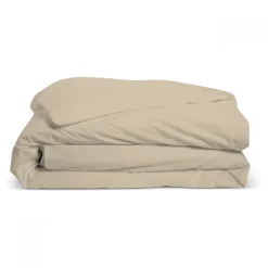 Bleu Calin Housse de couette unie 140x200cm PERCALE LIN* Housse De Couette