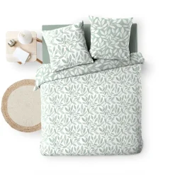 Douceur D'Intérieur Housse de couette 240x220 + 2 taies imprimées SEQUOIA* Housse De Couette