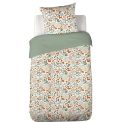 Cote Deco Housse de couette 140x200 + 1 taie PIERROT coton 57fils* Housse De Couette