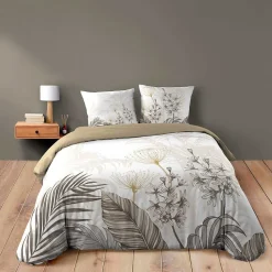 Housse de couette 240x220 + 2 taies BASTILLE 100% coton>Douceur D'Intérieur Discount