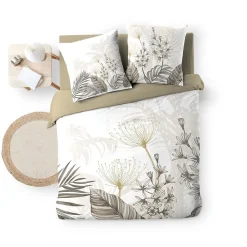 Housse de couette 240x220 + 2 taies BASTILLE 100% coton><noscript><img width=