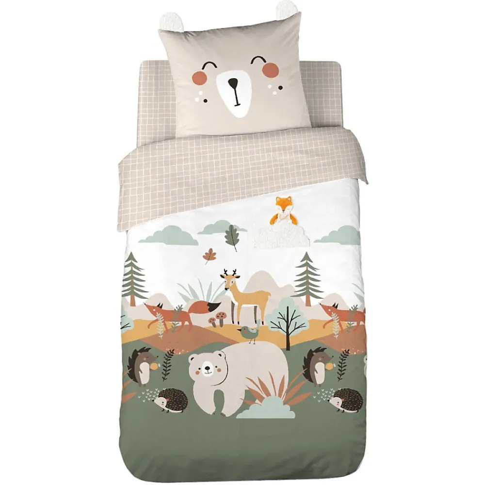 Cote Deco Housse de couette 140x200 + 1 taie FOREST* Housse De Couette