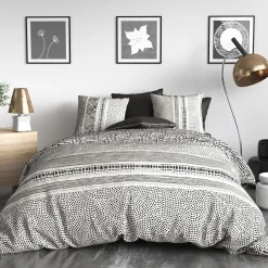 Housse de couette 240x220 + 2 taies en coton 57 fils>Atelier Du Coton Sale