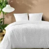Housse de couette 240x220 + 2 taies tuftée blanche>Douceur D'Intérieur Clearance