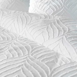 Housse de couette 240x220 + 2 taies tuftée blanche><noscript><img width=