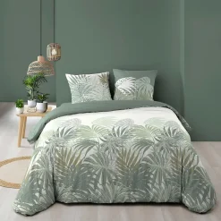 Housse de couette 240x220 + 2 taies NYMEA 100% coton 57fils>Douceur D'Intérieur Clearance