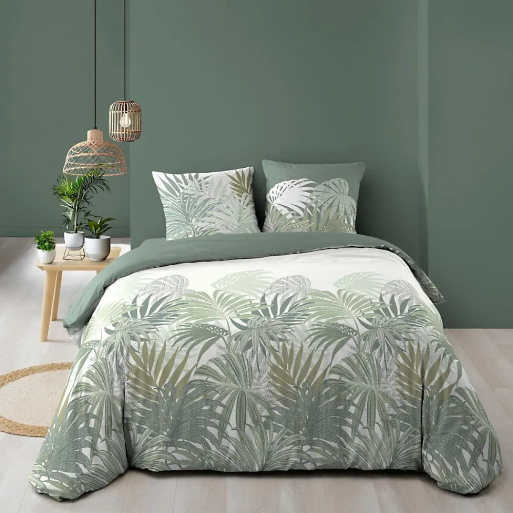 Housse de couette 240x220 + 2 taies NYMEA 100% coton 57fils>Douceur D'Intérieur Clearance