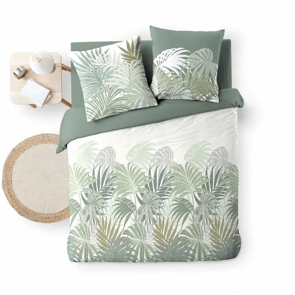 Housse de couette 240x220 + 2 taies NYMEA 100% coton 57fils>Douceur D'Intérieur Clearance