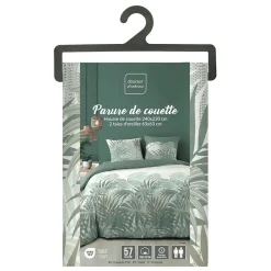 Housse de couette 240x220 + 2 taies NYMEA 100% coton 57fils><noscript><img width=