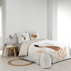 Douceur D'Intérieur Housse de couette 240x220 + 2 taies PAMPA 100% coton* Housse De Couette