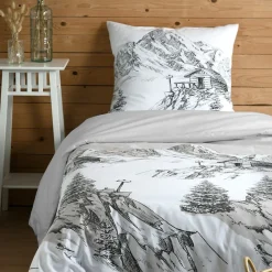 STOF Housse de couette 140x200 + 1 taie coton 57 fils* Housse De Couette