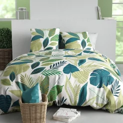 Housse de couette 240x220 + 2 taies en coton 57 fils>Atelier Du Coton New
