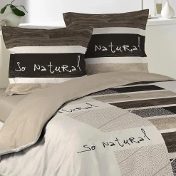 Douceur D'Intérieur Housse de couette 200x200 + 2 taies So natural coton* Housse De Couette