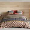 Housse de couette 260x240 + 2 taies Manille coton Percale 71 fils>Atelier Du Coton Outlet