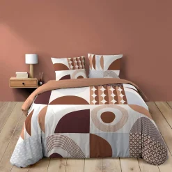 Douceur D'Intérieur Housse de couette 240x220 + 2 taies GEMMA 100% coton* Housse De Couette