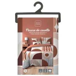 Douceur D'Intérieur Housse de couette 240x220 + 2 taies GEMMA 100% coton* Housse De Couette