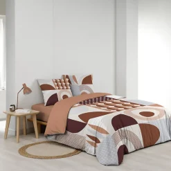 Douceur D'Intérieur Housse de couette 240x220 + 2 taies GEMMA 100% coton* Housse De Couette