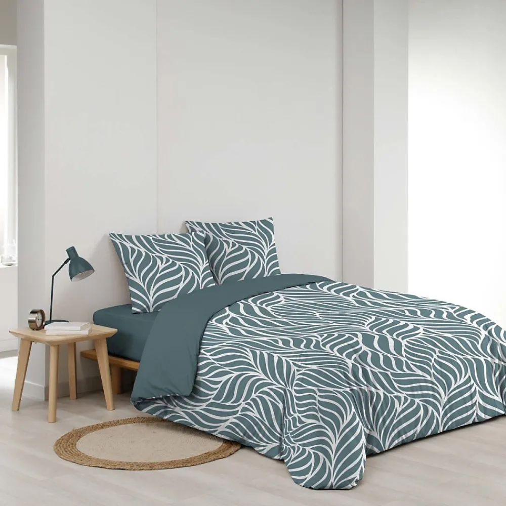 Housse de couette 240x220 + 2 taies 100% coton 57fils>Douceur D'Intérieur Hot