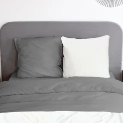 Housse de couette 260x240 + 2 taies Chaude et douillette grise>Cote Deco Best