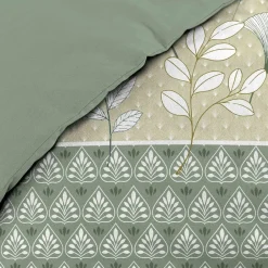 Housse de couette 240x220 + 2 taies POETINE 100% coton>Douceur D'Intérieur Sale