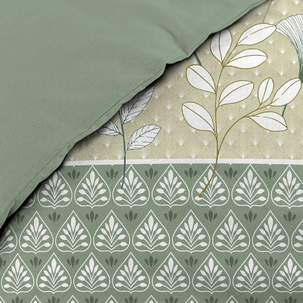 Housse de couette 240x220 + 2 taies POETINE 100% coton>Douceur D'Intérieur Sale