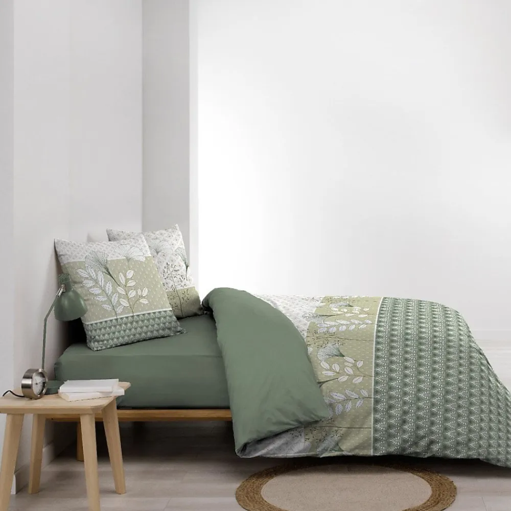 Housse de couette 240x220 + 2 taies POETINE 100% coton>Douceur D'Intérieur Sale