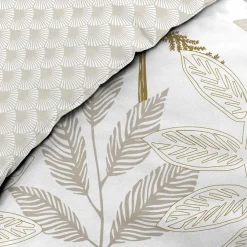 Douceur D'Intérieur Housse de couette 240x220 + 2 taies RAONI 100% coton 57fils* Housse De Couette