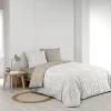 Douceur D'Intérieur Housse de couette 240x220 + 2 taies GEOMETRIQUE 100% coton 57fils* Housse De Couette