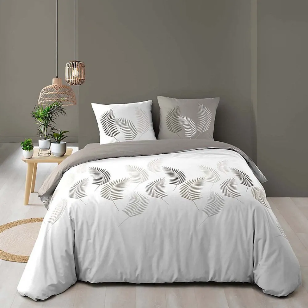 Douceur D'Intérieur Housse de couette 240x220 + 2 taies Goyave coton 57 fils* Housse De Couette