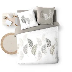 Douceur D'Intérieur Housse de couette 240x220 + 2 taies Goyave coton 57 fils* Housse De Couette