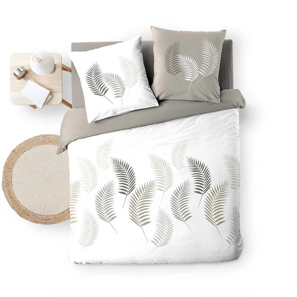 Douceur D'Intérieur Housse de couette 240x220 + 2 taies Goyave coton 57 fils* Housse De Couette