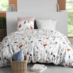 Atelier Du Coton Housse de couette 240x220 + 2 taies en coton 57 fils* Housse De Couette