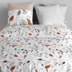 Atelier Du Coton Housse de couette 240x220 + 2 taies en coton 57 fils* Housse De Couette