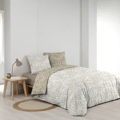 Douceur D'Intérieur Housse de couette 240x220 + 2 taies MALIA 100% coton* Housse De Couette