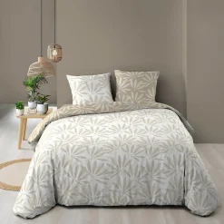 Douceur D'Intérieur Housse de couette 240x220 + 2 taies MALIA 100% coton* Housse De Couette