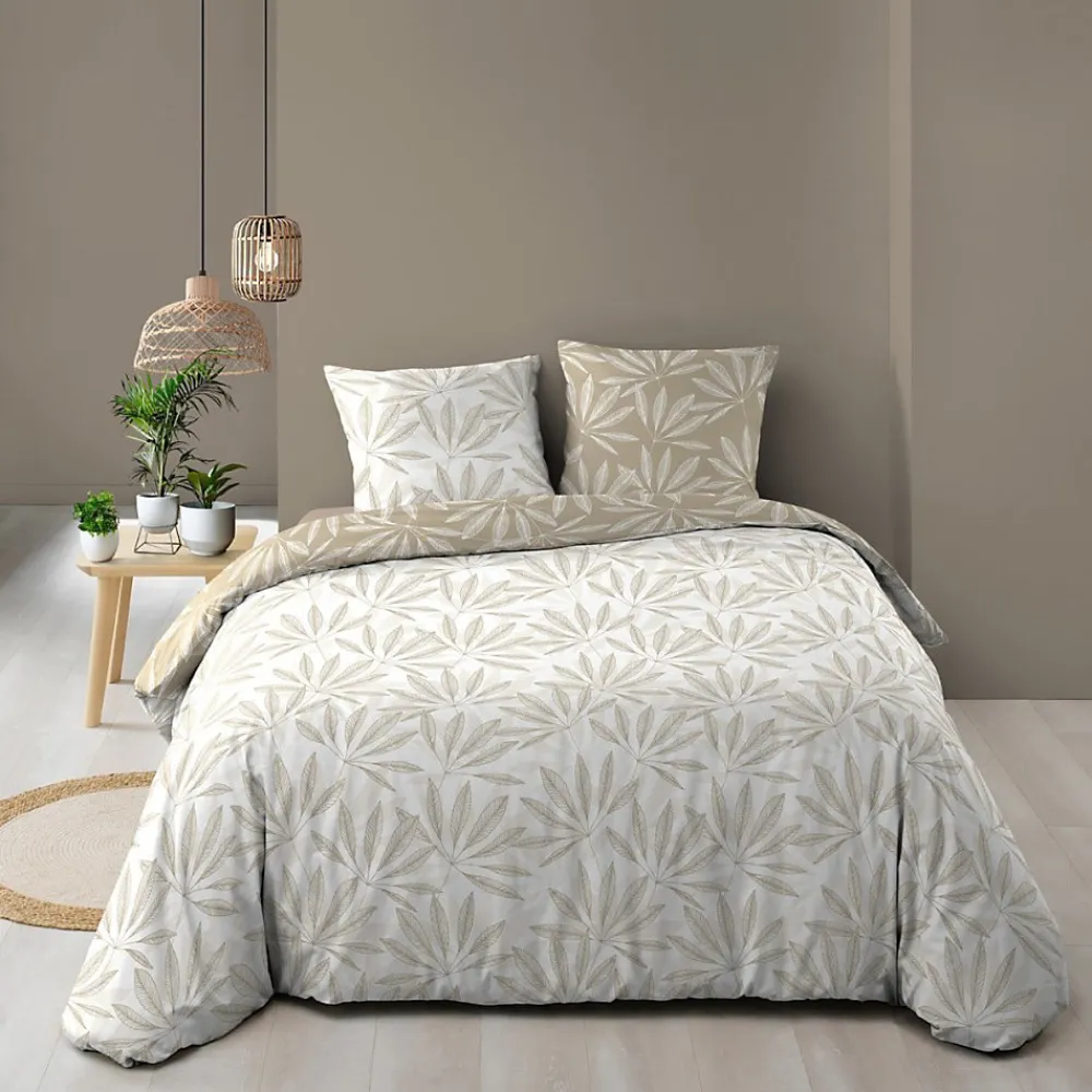 Douceur D'Intérieur Housse de couette 240x220 + 2 taies MALIA 100% coton* Housse De Couette
