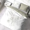 Cote Deco Housse de couette 240x220 + 2 taies SOLIFLORE 100% Coton 57 fils* Housse De Couette