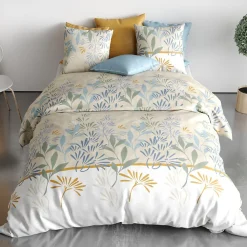 Atelier Du Coton Housse de couette 240x220 AGIL + 2 taies coton 57 fils* Housse De Couette