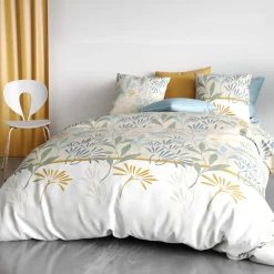 Atelier Du Coton Housse de couette 240x220 AGIL + 2 taies coton 57 fils* Housse De Couette