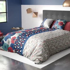 Atelier Du Coton Housse de couette 240x220 AGUEDA + 2 taies coton 57 fils* Housse De Couette