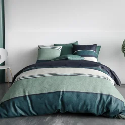 Atelier Du Coton Housse de couette 260x240 ANTIKA + 2 taies coton 57 fils* Housse De Couette