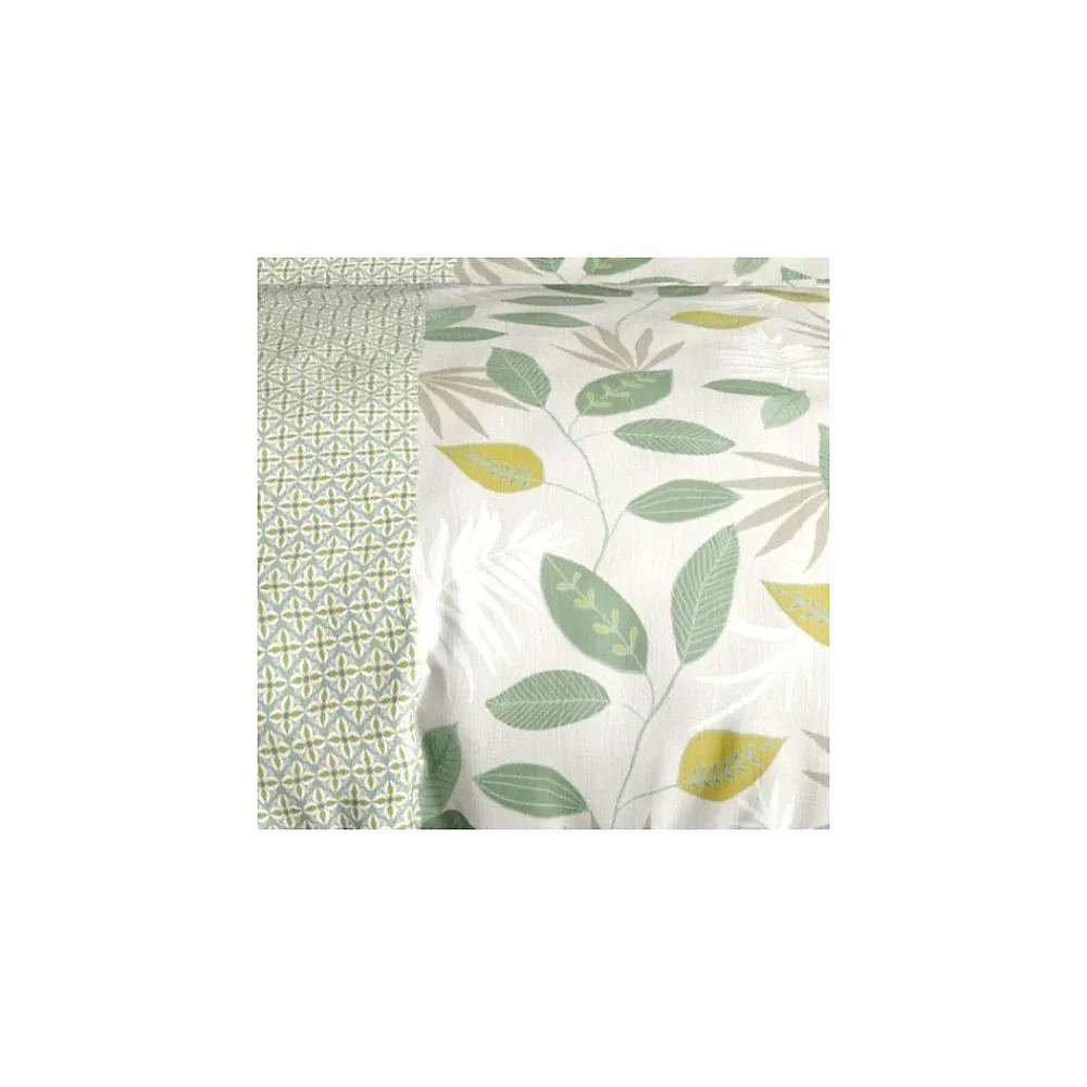 Housse de couette 260x240 ARECA + 2 taies coton 57 fils>Atelier Du Coton Outlet