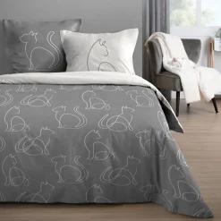 Housse de couette 240x220 BERLIOZ + 2 taies coton 57 fils>STOF Outlet